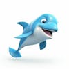 Kamranch 1 dolphin 3d cartoon character with white background ca d 99f 5e 4c 4ne 4m 8a 02 a 243d 38a 3544 copy