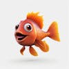 Kamranch 1 fish 3d cartoon character with white background captu f 6257ad 4 a 1ad 49fc a 3ff b 5cf 9609425b