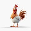 Kamranch 1 hen 3d cartoon character with white background captur b 329d 00d cafc 4052 ad 59 57b 561369a 6c