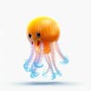 Kamranch 1, jelly fish, 3d cartoon character, white background, ac 416a 91 d 5db 42a 6 9fd 3 81e 54edb 226b