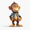 Kamranch 1 monkey 3d cartoon character with white background cap dbccf 178 e 33b 4a 93 bfbe 44a 14e 242ac 1.