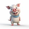 Kamranch 1 pig 3d cartoon character com fundo branco, captur 417ecd 35 9821 425b 81a 8 9093b 40b 7a 4e