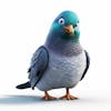 Kamranch 1 pigeon 3d cartoon character with white background cap 33696390 c 923 463f 8ed 3 29d 624018d 0d