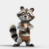 Kamranch 1 racoon 3d cartoon character with white background cap cc 62070c 148c 43ab 9534 f 91d 0139120d