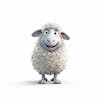 Kamranch 1 sheep 3d cartoon character with white background capt 871b 4a 50 7944 45db b 411 17af 19a 637d 4