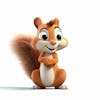 Kamranch 1 squirrel 3d cartoon character with white background, c, b, 6f, 1873e, 47be, 4194, 9095, 65f, 70af, 9aab, 7