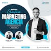 Digital marketing agency, social media post psd editable