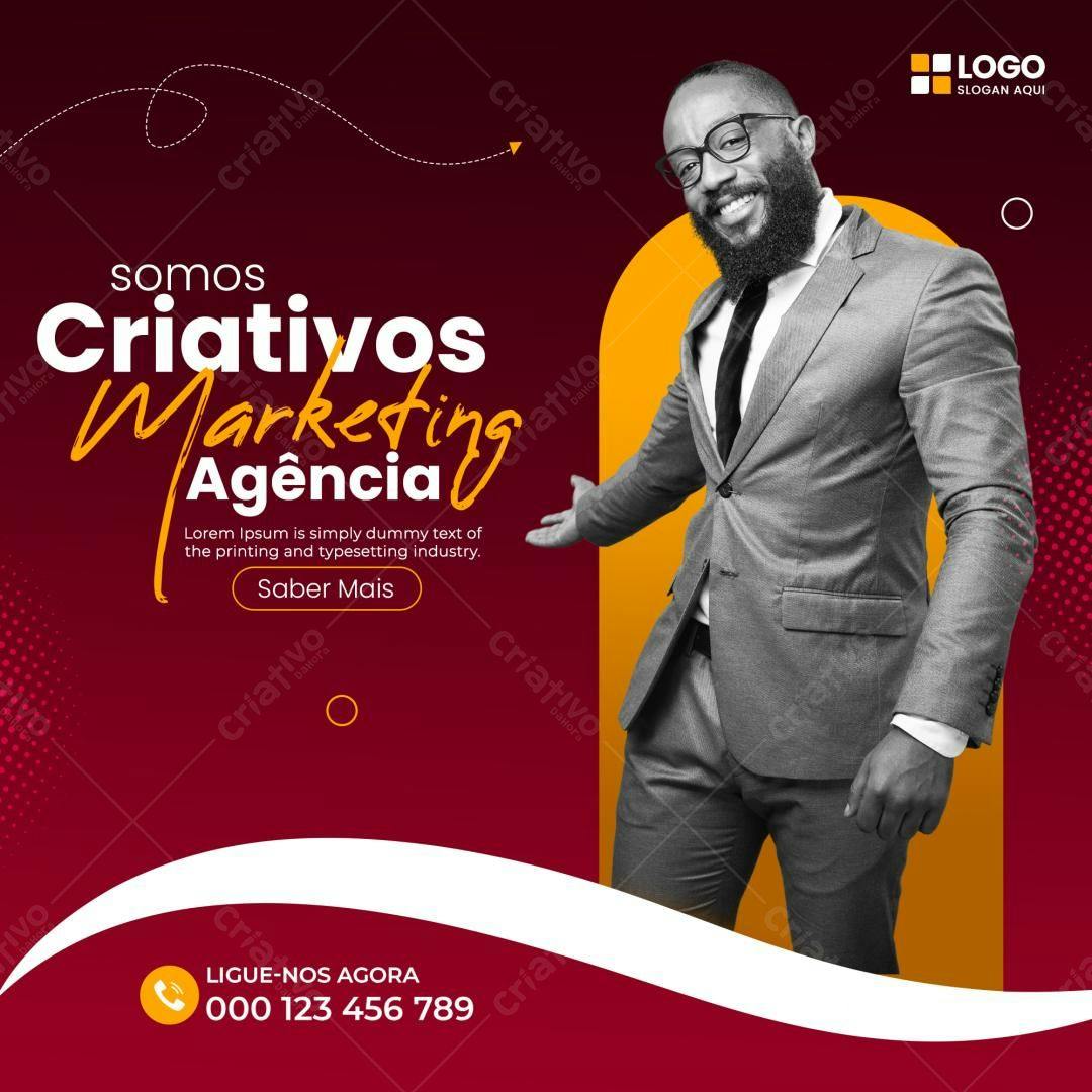 Banner Agência de Marketing PSD Editável
