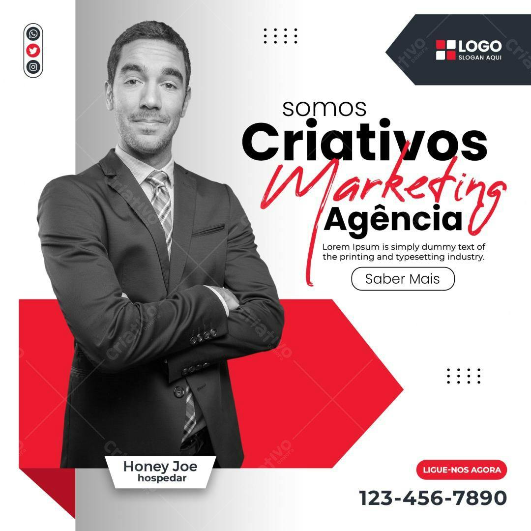 Banner Agência de Marketing PSD Editável