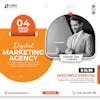 Digital marketing agency, social media post psd editable