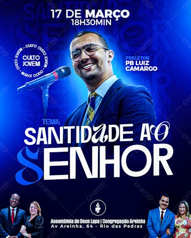 Flyer culto de jovens