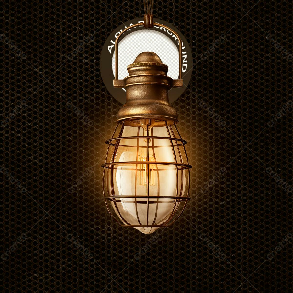 Moldura Luminária Vintage PSD Editável