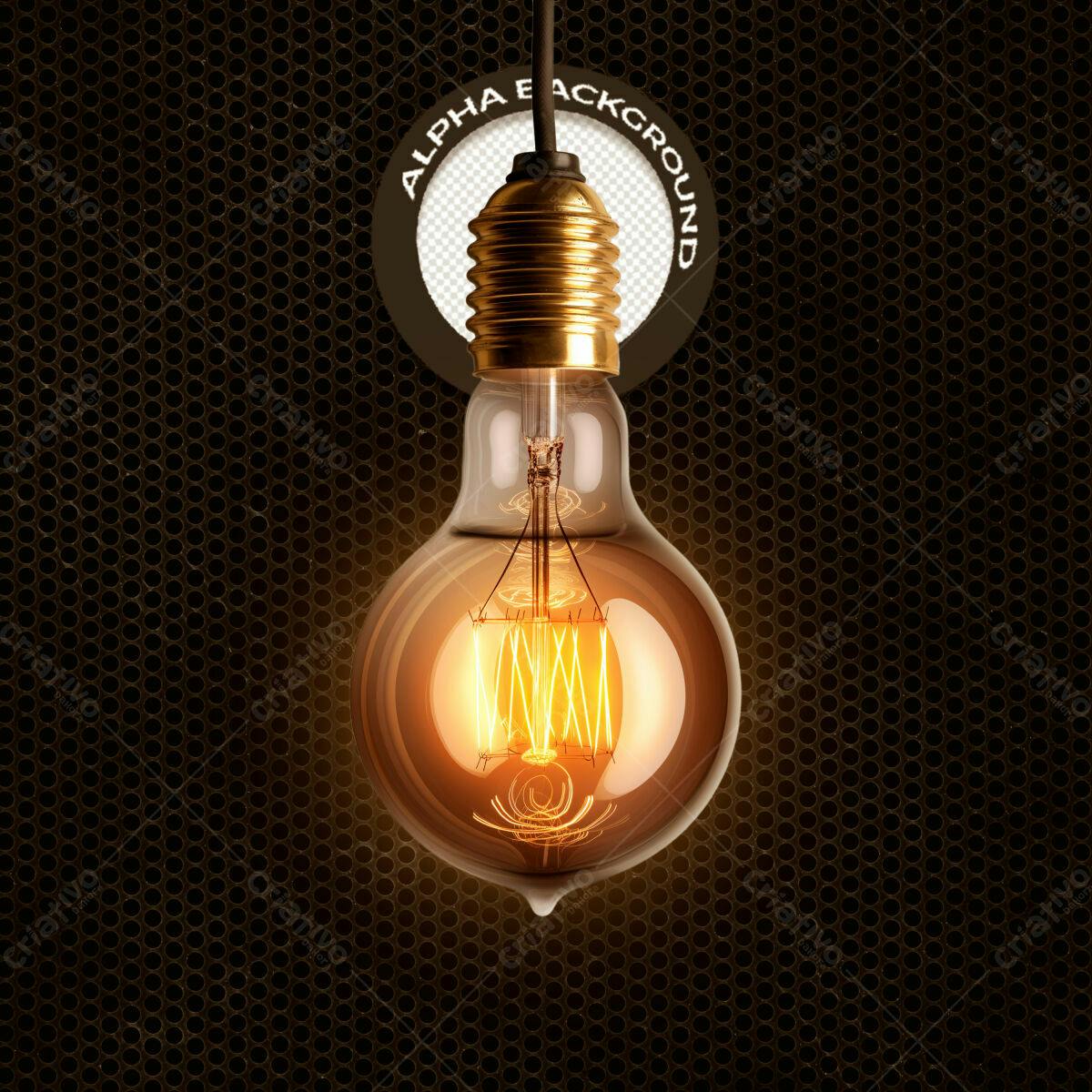 Mockup de Lâmpada Vintage PSD Editável