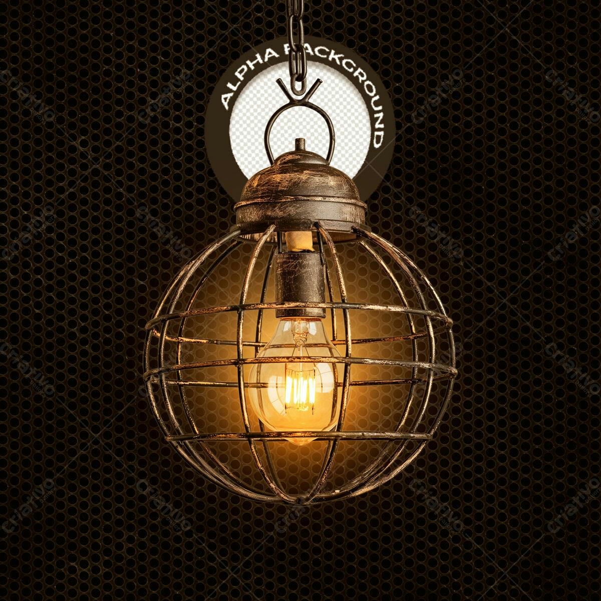 Imagem de Luminária Industrial PSD Editável
