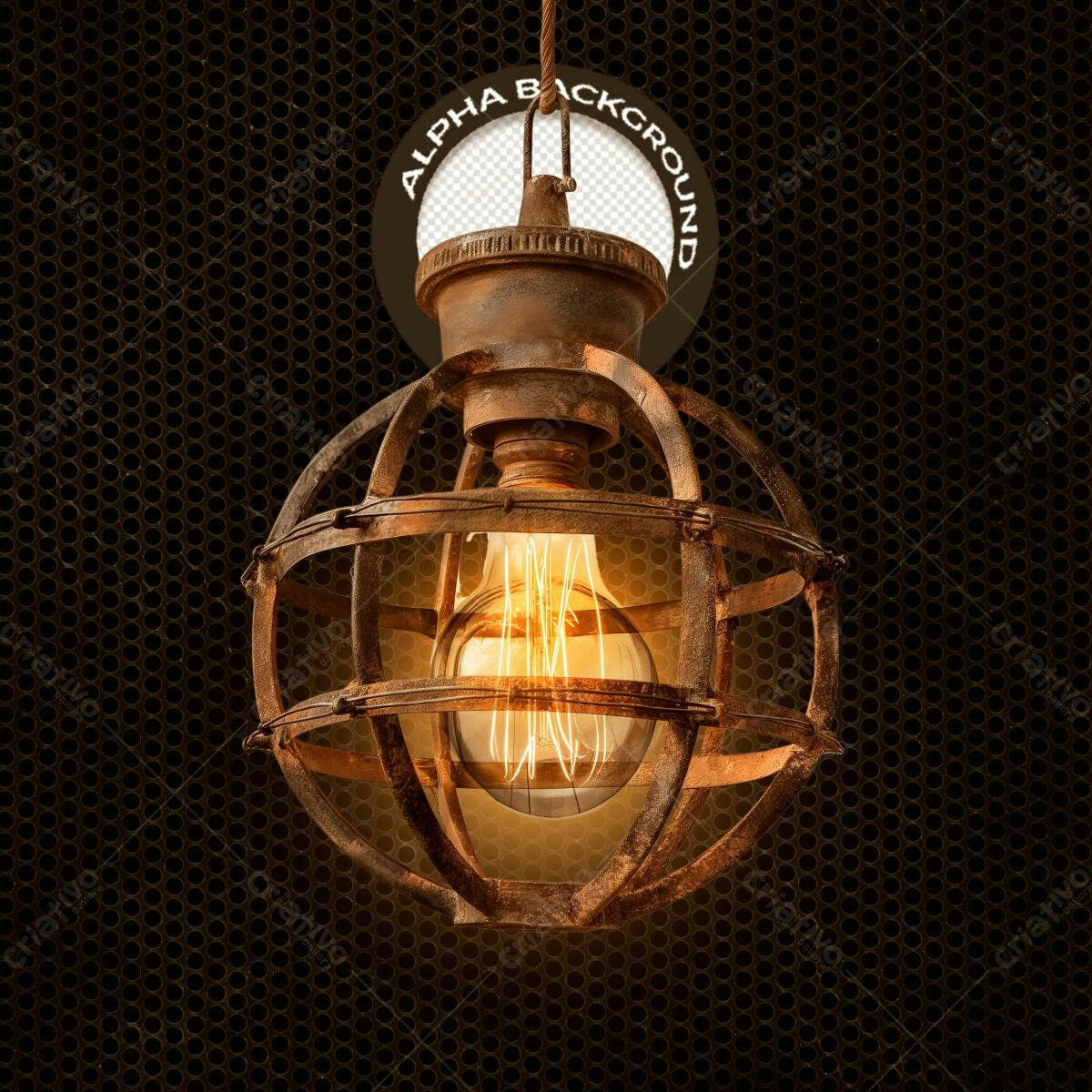 Psd Luminária Vintage Industrial PSD Editável