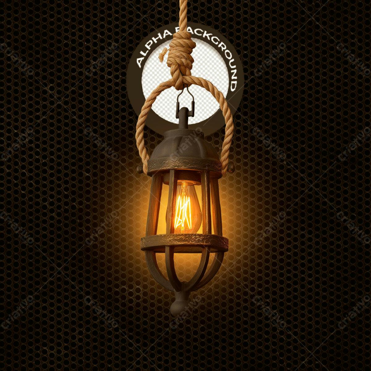 Background com Abajur Vintage PSD Editável