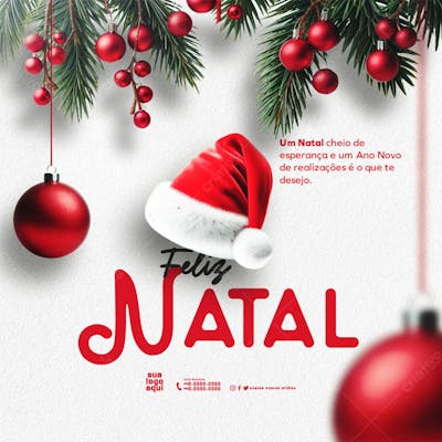 Dezembro Feliz Natal Festa Natalina Feed