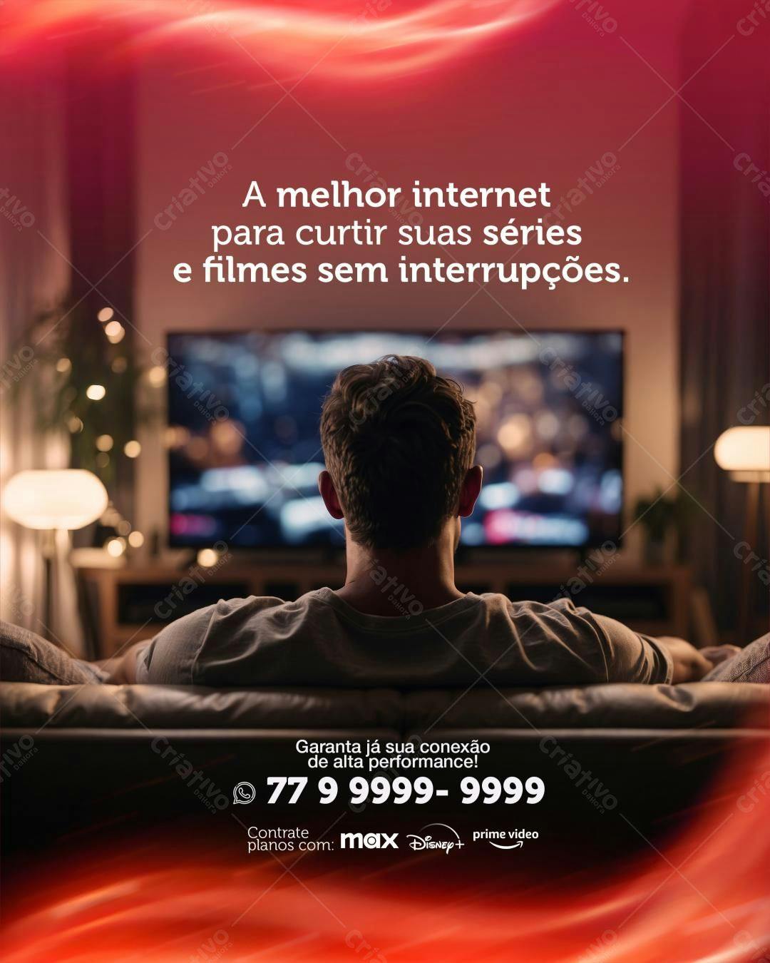 Flyer Propaganda Internet PSD Editável