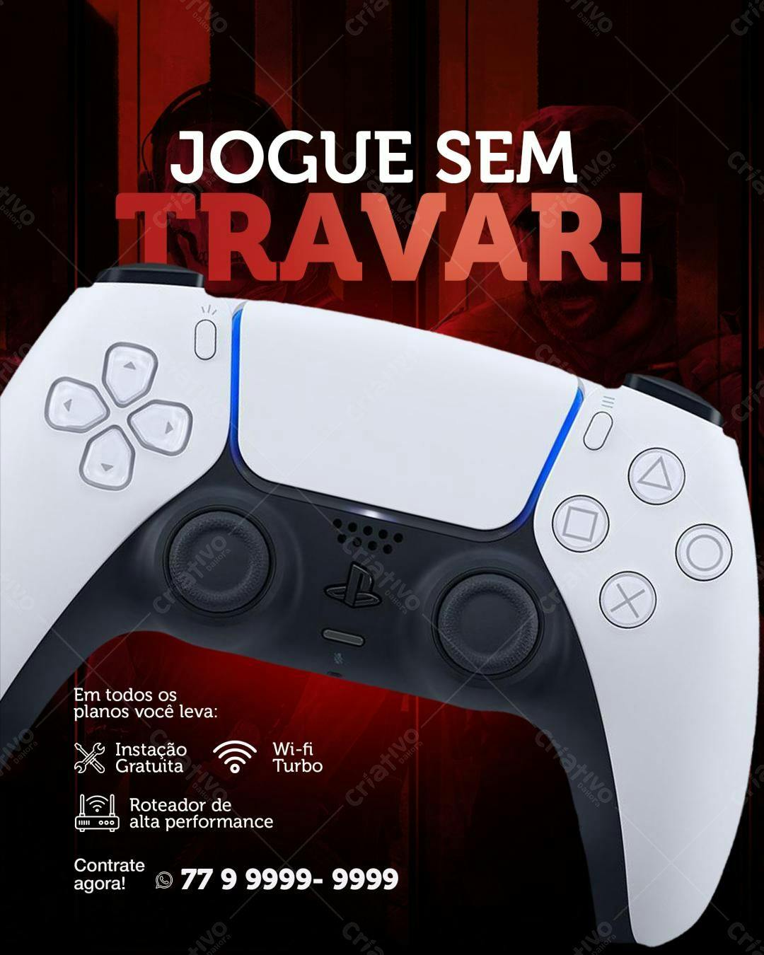 Flyer Promocional Game PSD Editável