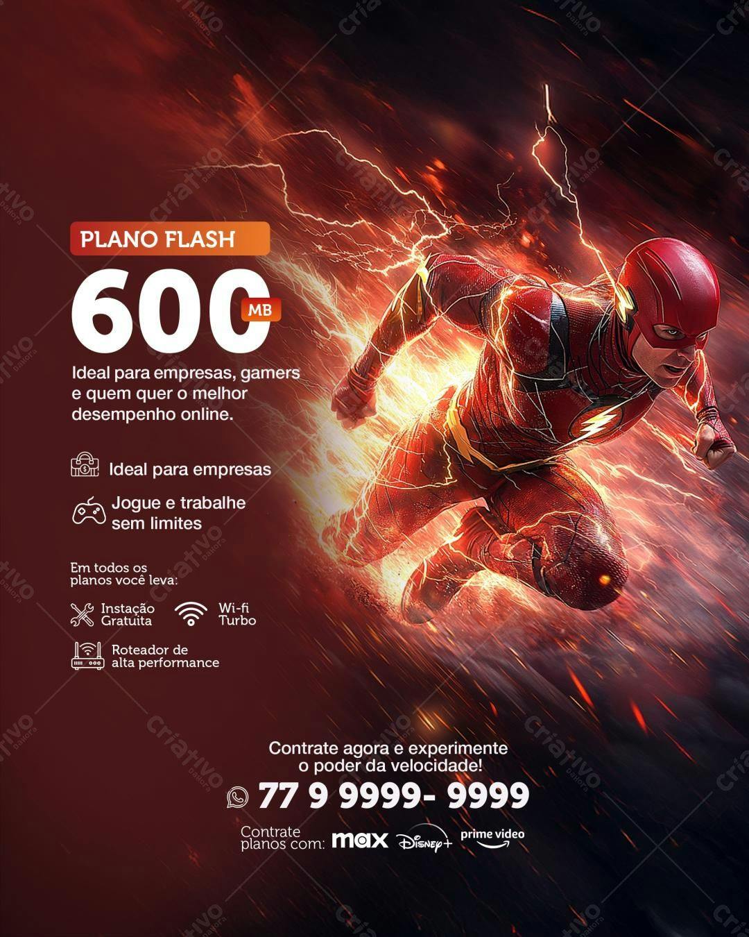 Flyer Plano Flash 600MB PSD Editável