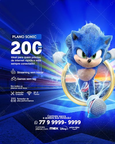 Plano Internet Sonic 200 MB