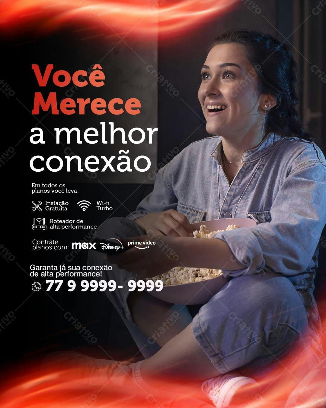 Flyer Propaganda Internet PSD Editável