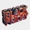 3d render, black friday sale