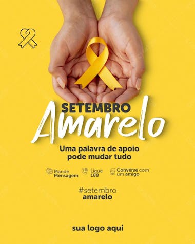 Setembro amarelo palavra de apoio