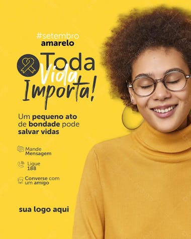 Toda vida importa! setembro amarelo