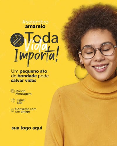 Toda Vida Importa! Setembro Amarelo 