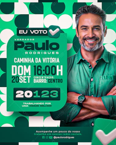 Vereador paulo rodrigues eu voto