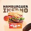 Insane burger premium editable psd