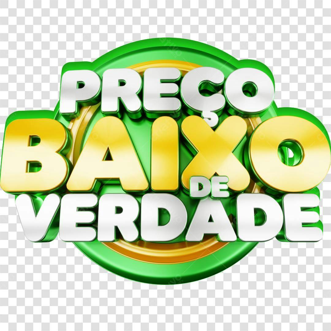 Selo Preço Baixo de Verdade PNG com fundo transparente
