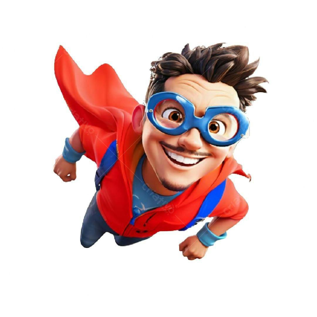 Icone Super Herói PNG com fundo transparente