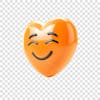 Smiling 3d heart emoji