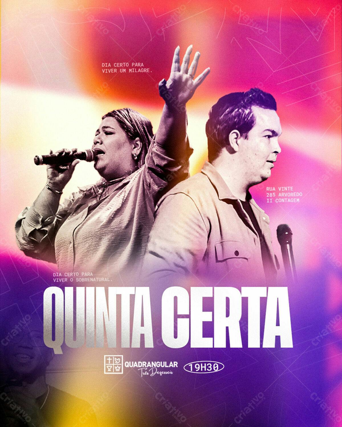 Flyer para Evento Quinta Certa PSD Editável