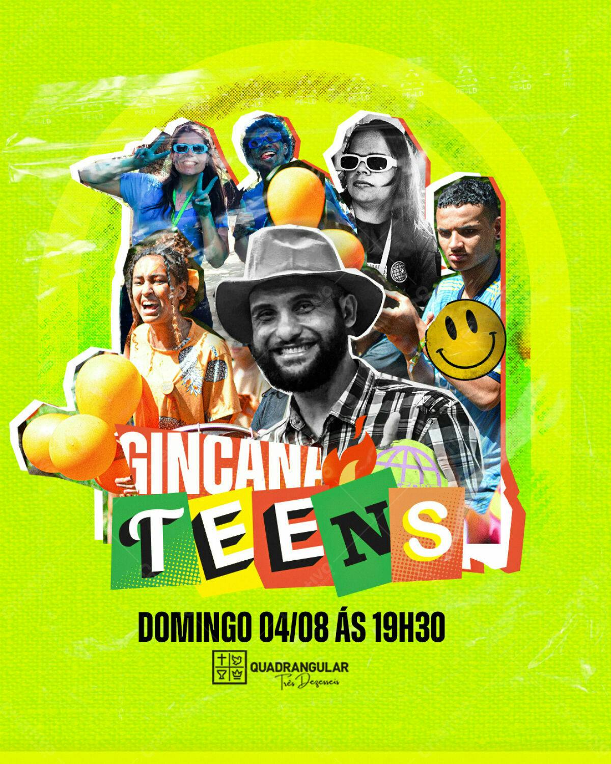 Flyer Gincana Teens PSD Editável