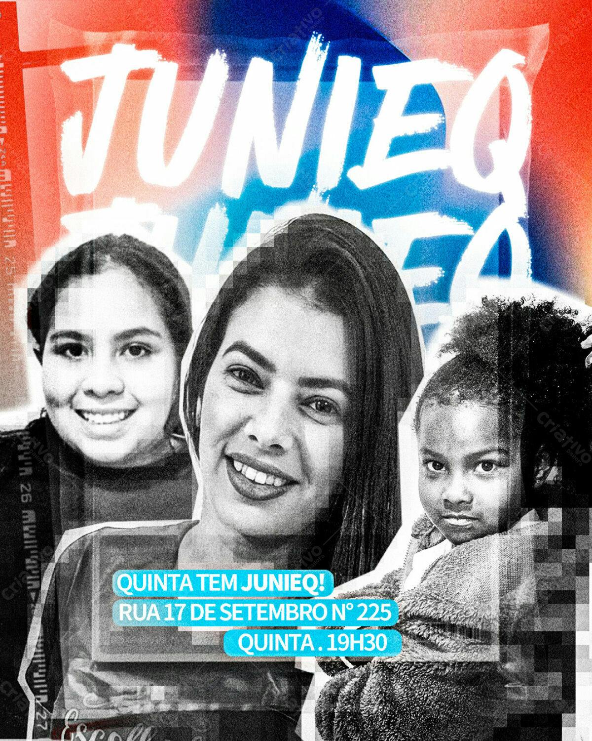 Flyer para Evento Junieq PSD Editável
