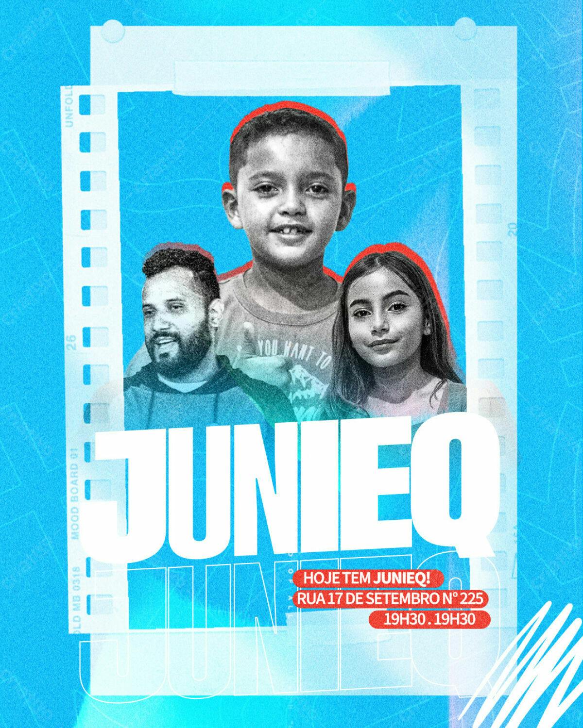 Flyer para Evento Infantil JUNIEQ PSD Editável