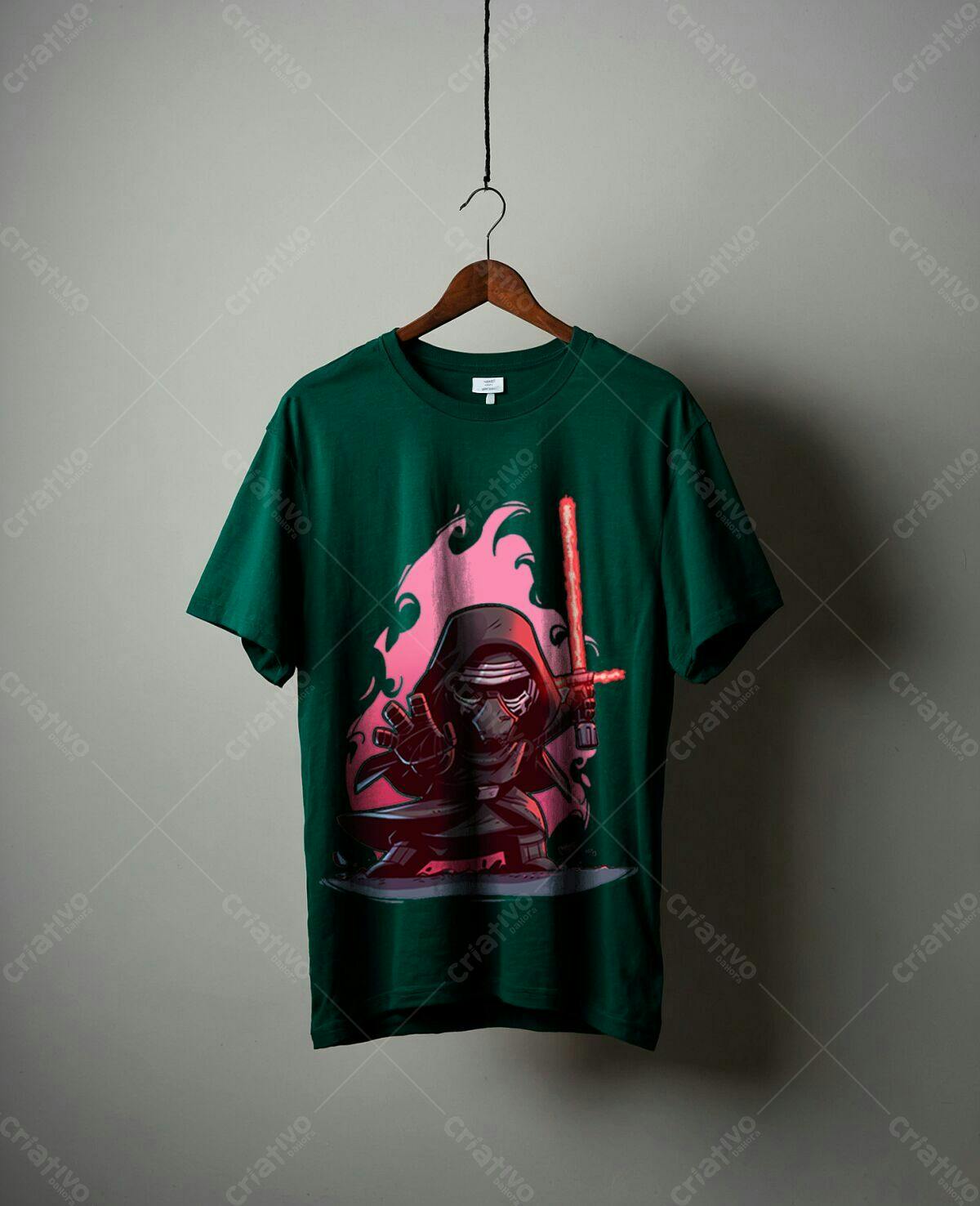 Camiseta com Personagem Star Wars PSD Editável