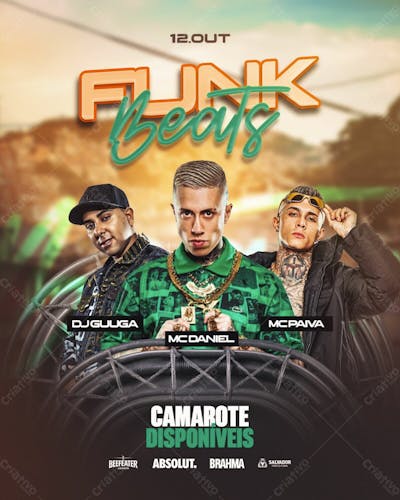 Flyer Evento Favela Funk