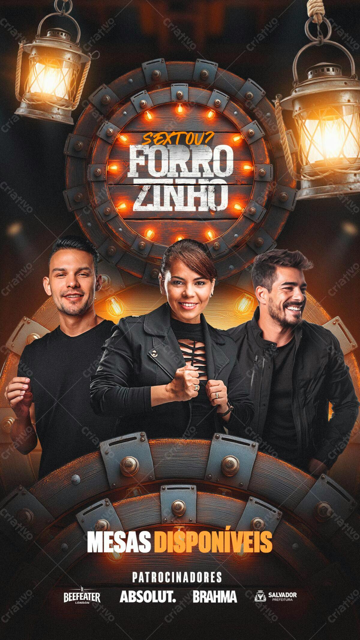 Flyer Forrózinho PSD Editável