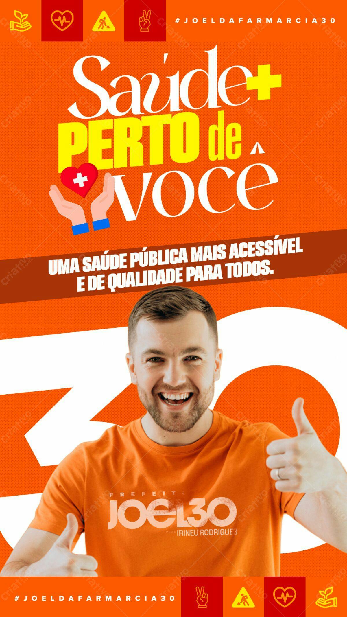 Flyer Saúde Pública PSD Editável