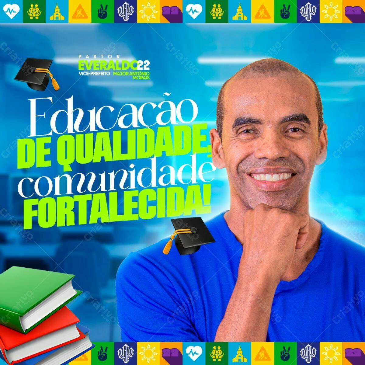 Flyer para Evento de Educação de Qualidade PSD Editável
