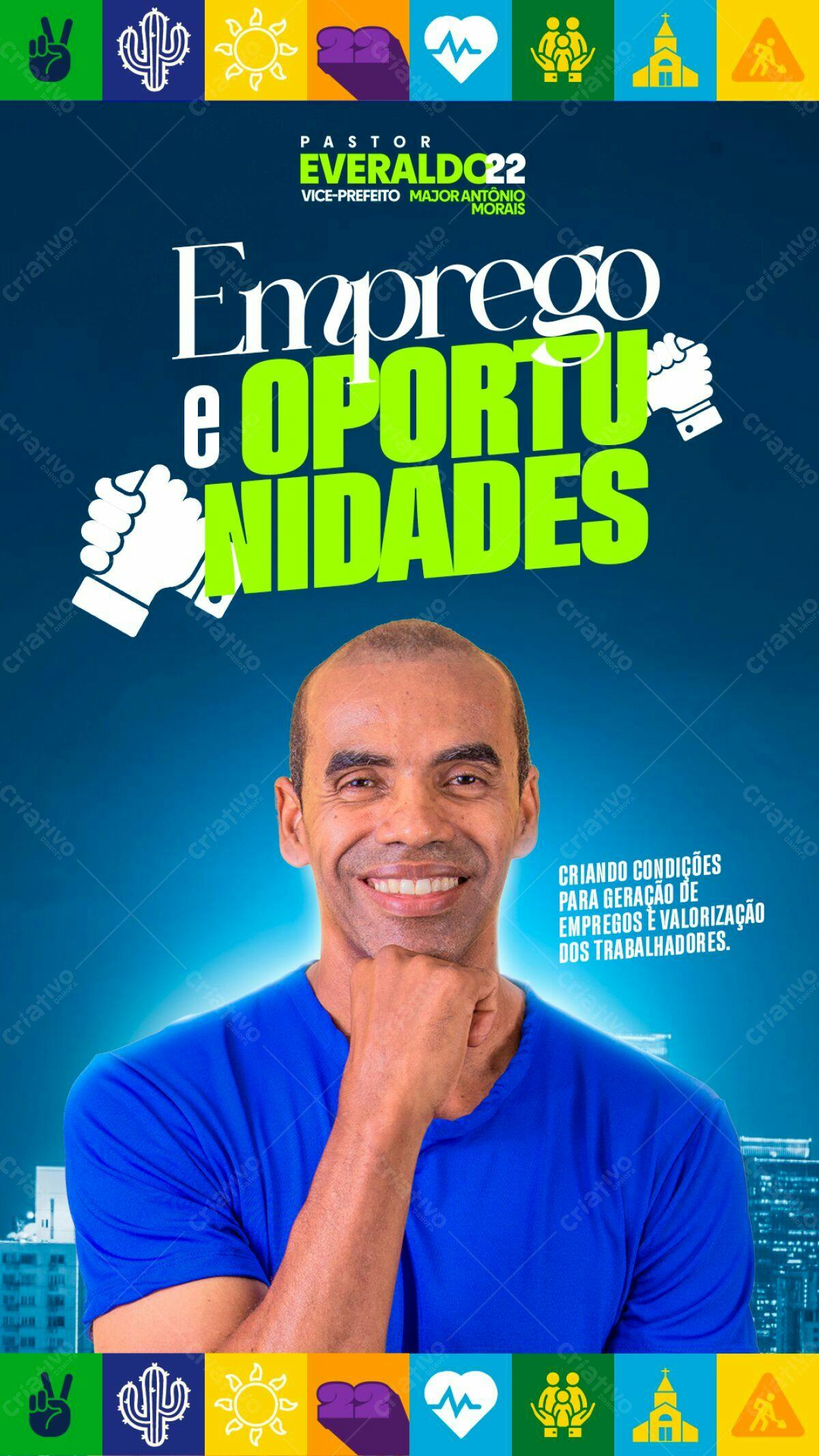 Flyer Emprego e Oportunidades PSD Editável