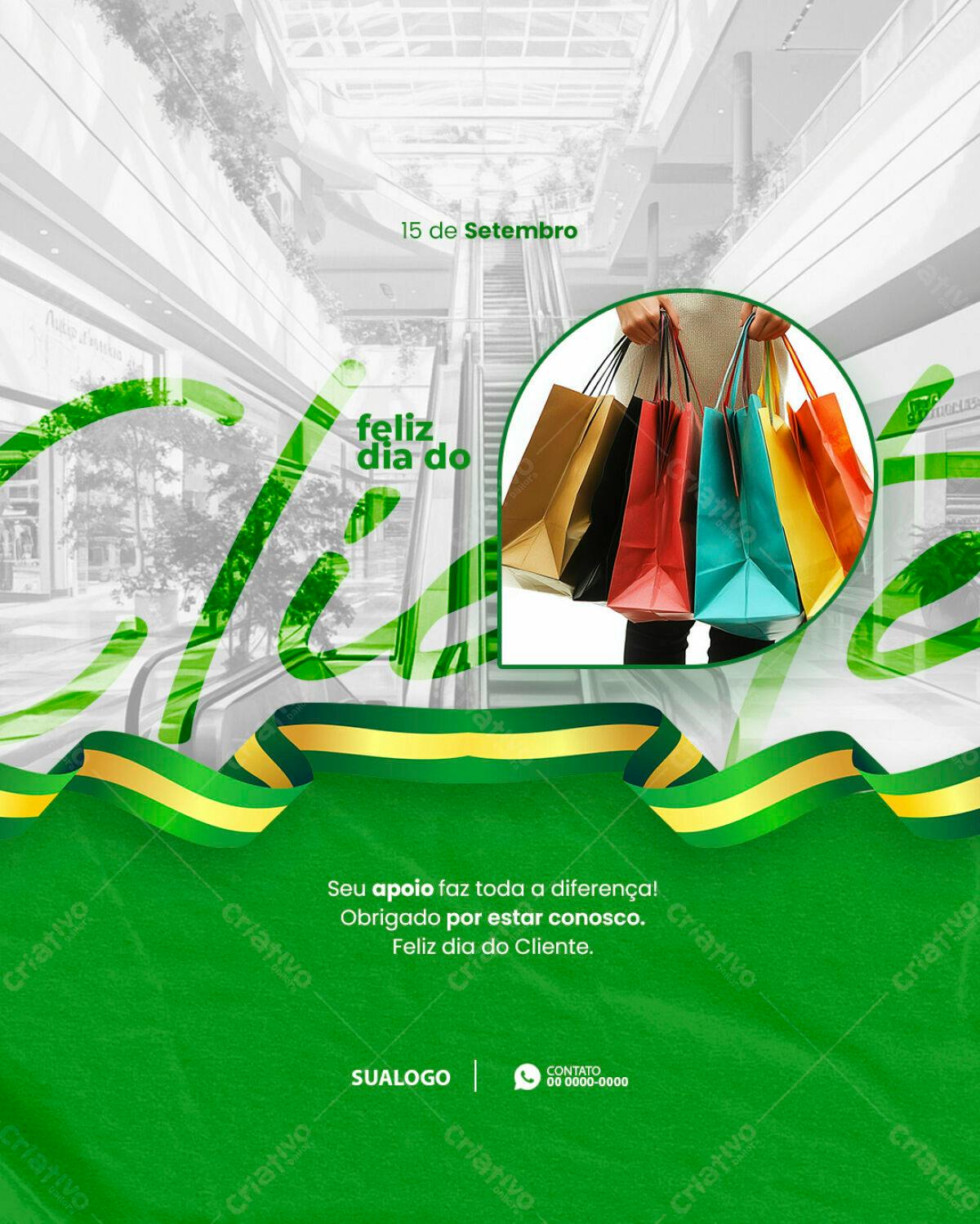 Flyer Dia do Cliente PSD Editável