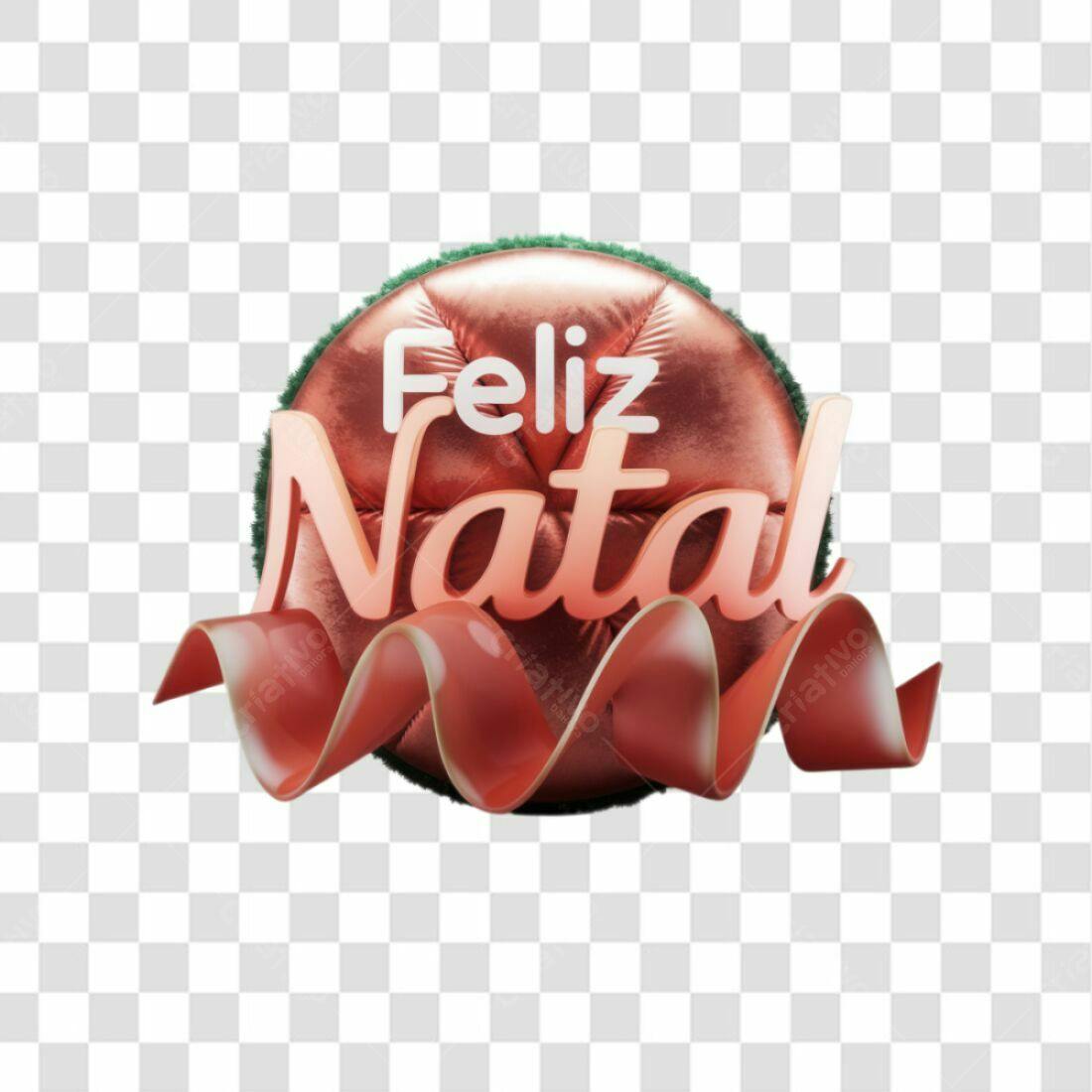 Icone Natalino Feliz Natal PNG com fundo transparente