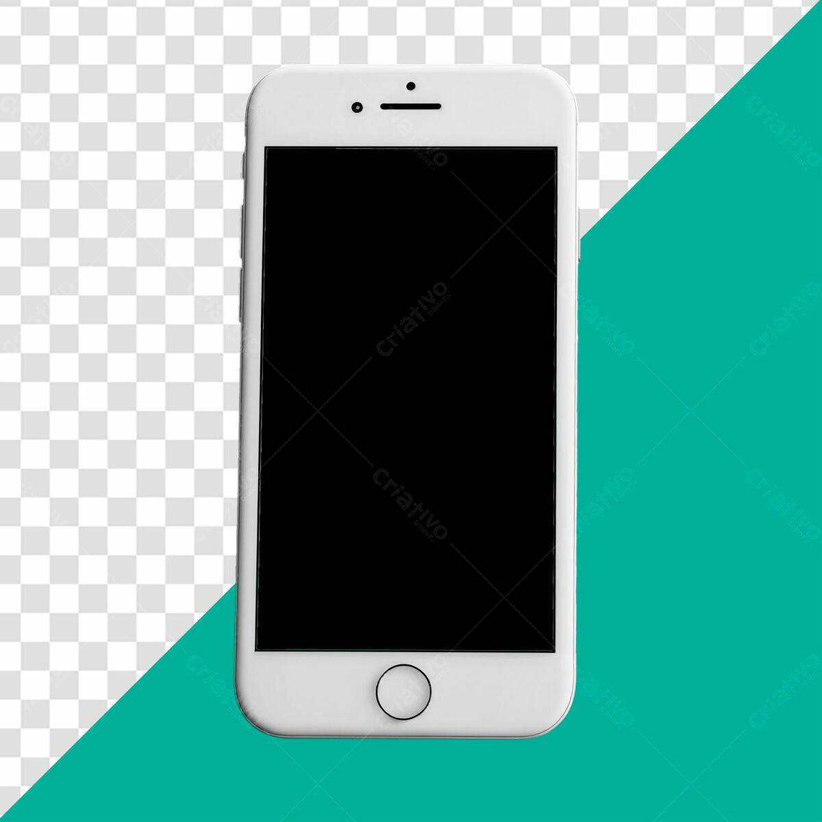 Mockup Celular Branco PSD Editável