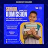 School admission social media instagram post banner template