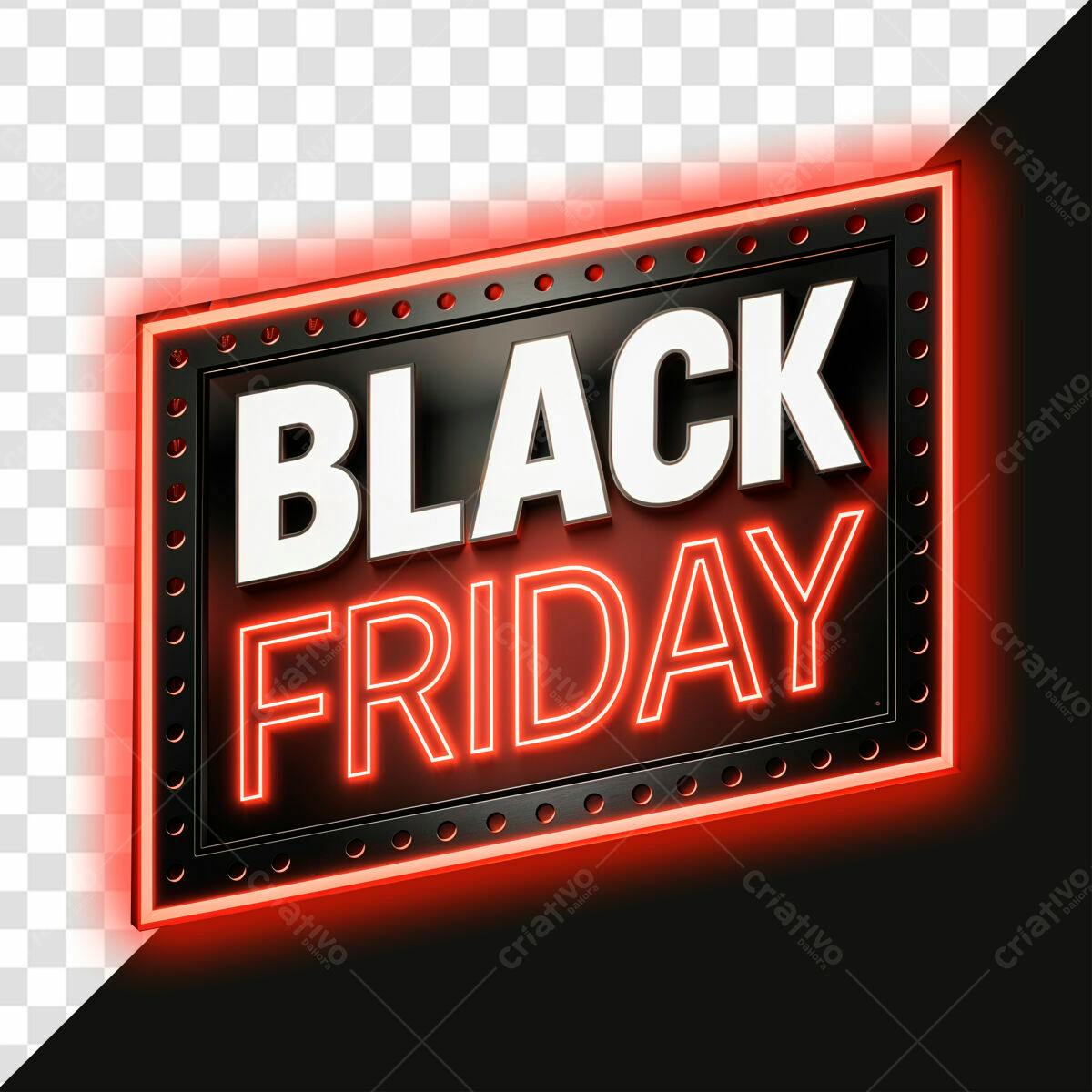 Placa Black Friday PSD Editável